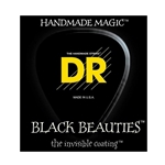 DR Strings BKE-9 Black Beauties Black Coated Phosphor Bronze Hexagonal-Core Light Electric Guitar Strings .009 | .042