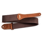 Taylor Guitars  GS Mini 2" Cotton Guitar Strap - Chocolate Brown 4001-20