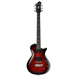 Hagstrom  Ultra Swede Flame Electric Guitar w/ Resonator Fingerboard - Burgundy Burst ULSWE-BGB
