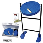 Panyard Jumbie Jam Steel Drum Kit w/ Tube Floor Stand - Blue W1058
