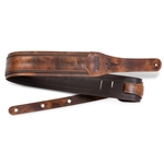 Taylor Guitars  2.5" Leather Fountain Guitar Strap - Weathered Brown 4125-25