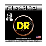 DR Strings NSA Silver Plated Hard Tension Classical Guitar Strings .028 | .044