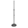 On-Stage MS7201B Round Base Mic Stand, Black