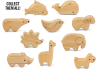 Green Tones  Wooden Animal Shakers GT3785