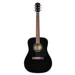 Fender®  CD-60 Steel String Acoustic Guitar w/ Case  Starter Pack- Black 097-0110-206