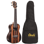 Amahi  Ebony Concert Ukulele w/ Gig Bag C990