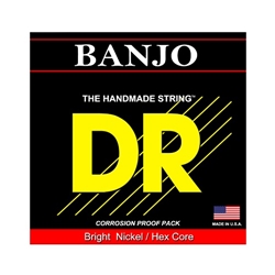 DR Strings BA-10 Original Style Hexagonal-Core 4-String Tenor Banjo Strings .010 | .031