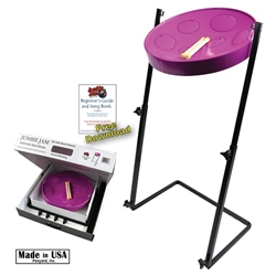 Panyard  Jumbie Jam Steel Drum Kit w/ Metal Z Stand - Purple W1161