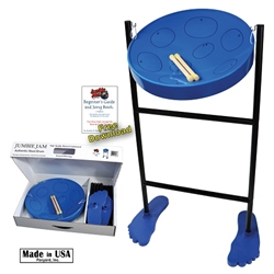 Panyard  Jumbie Jam Steel Drum Kit w/ Tube Floor Stand - Blue W1058