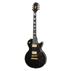 Epiphone  Les Paul Custom Electric Guitar w/ Ebony Fingerboard - Ebony EILCEBGH1