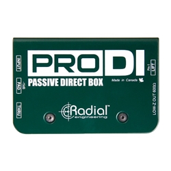 RADIAL  Passive Direct Box for high output acoustic, guitar, bass & keyboards PRODI