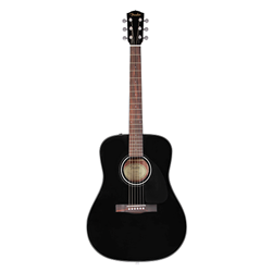 Fender®  CD-60 Steel String Acoustic Guitar w/ Case  Starter Pack- Black 097-0110-206