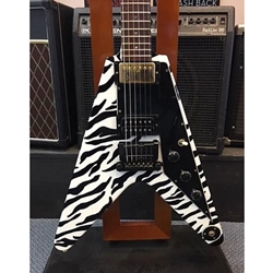 Gibson  Flying V Heritage Korina Reissue 1981-1983 - Custom Zebra Stripe KORINA