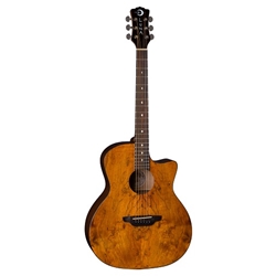 Luna Guitars  Gypsy Exotic Spalt Grand Auditorium Acoustic Guitar - Gloss Natural GYP-SPALT